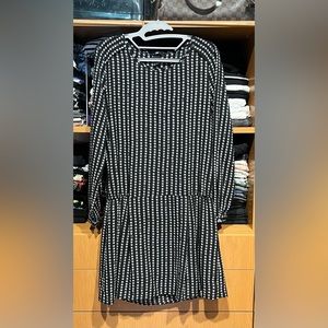 H&M Black dress with white stars